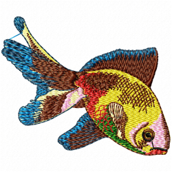 Fishes Embroidery Design 8 Fishes Embroidery Design 8